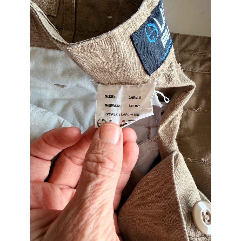 Mens Tactical Cargo Pants Bundle 5.11 Tactical & LAPG BDU Khaki Brown Size Large - Picture 7 of 16